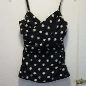 NWOT tankini top daisy flower print underwire
